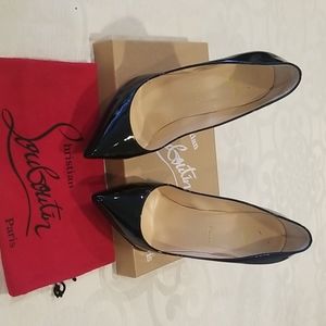 Christian Loubitans 100M Black Patent Pigalle